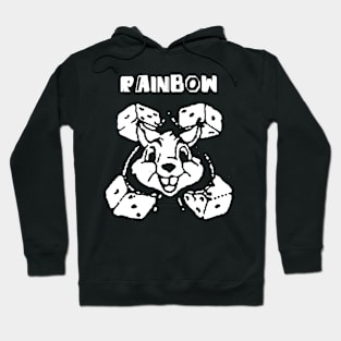 rainbow rabbit dice Hoodie